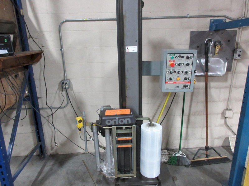 Orion Packaging Inc. Semi Automatic Shrink Wrapper and Pallet Scale, Max Load 55"x55"x82" 4000lbs Dynamic, 8000lb Static Capacity- Auction Item