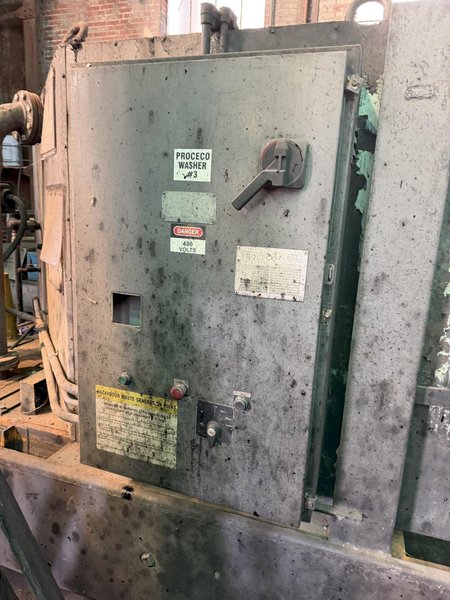 96" TABLE x 30" HIGH PROCECO MODEL #96-30-2 ROTARY TABLE PARTS WASHER: YOBRO #26026