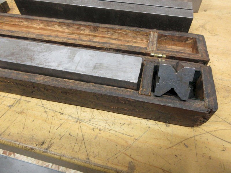 Tram Bar 20" with Vee-Blocks, Assorted Precision Ground Long Steel Parallels up to 12"- Auction Item