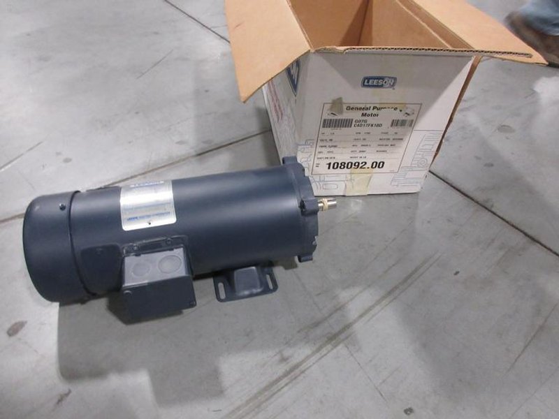 Leeson C4D17FK10D General Purpose DC Motor, ***New In Box, Never Used***- Auction Item