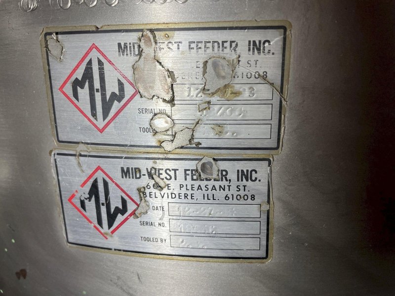 Mid-West Feeder 21" CW Vibratory Bowl