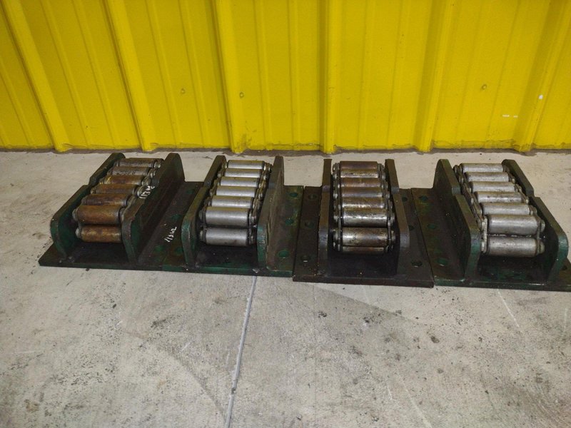 (4) 15 TON HILLMAN ROLLER TYPE MODEL #15-0T NARROW MACHINE SKATES: STOCK #23002