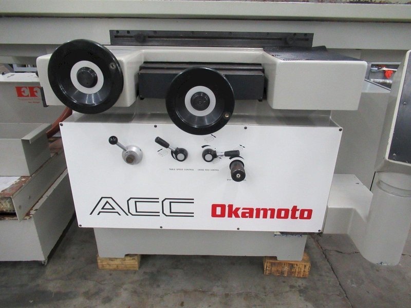 Okamoto ACC-12.24 DX Automatic Surface Grinder, 12"x 24", Incremental Downfeed, Over Wheel Dresser,  Coolant