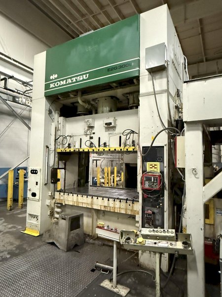 300-ton Komatsu Straight Side Mechanical Press For Sale Model #E2G-300U