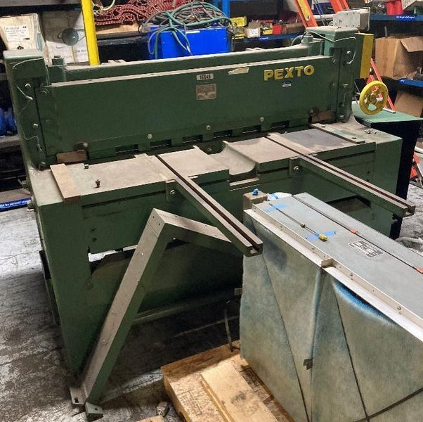 4' X 10 GAUGE PEXTO MODEL #10-U-4B MECHANICAL POWER SHEAR: STOCK #21257