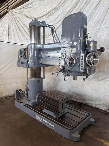 5' X 15" CARLTON MODEL 3A RADIAL ARM DRILL. STOCK # 0434026