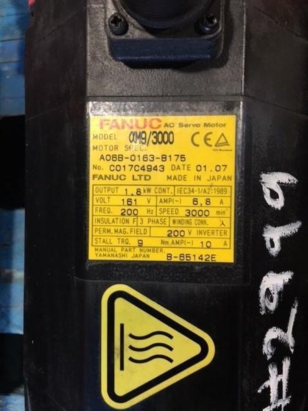 FANUC AC SERVO MOTOR STOCK #2999