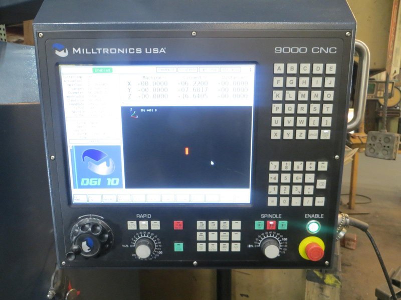Milltronics VM2515 CNC Vertical Machining Center, Milltronics 9000 CNC Control, 10,000 RPM Max Spindle Speed - NEW 2020- Auction Item
