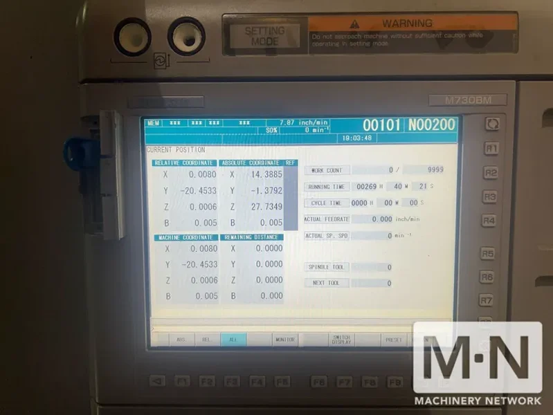 DMG MORI NHX-5000 CNC 4-Axis Horizontal Machining Center, 2013