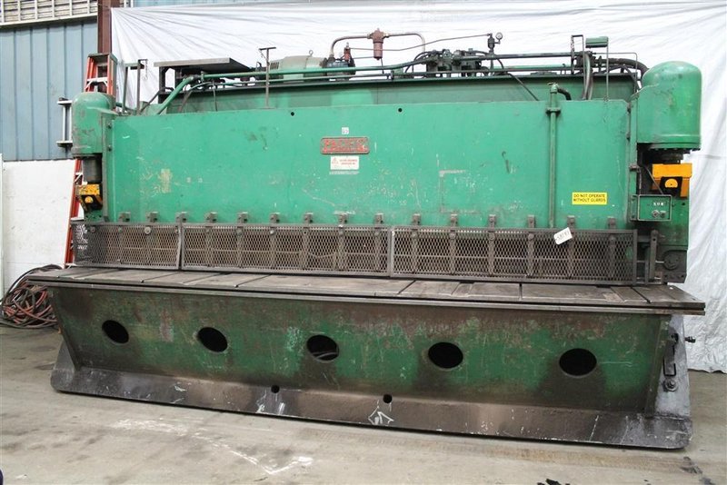 16' X 3/8' PACIFIC HYDRAULIC PLATE SQUARING SHEAR: STOCK 58243