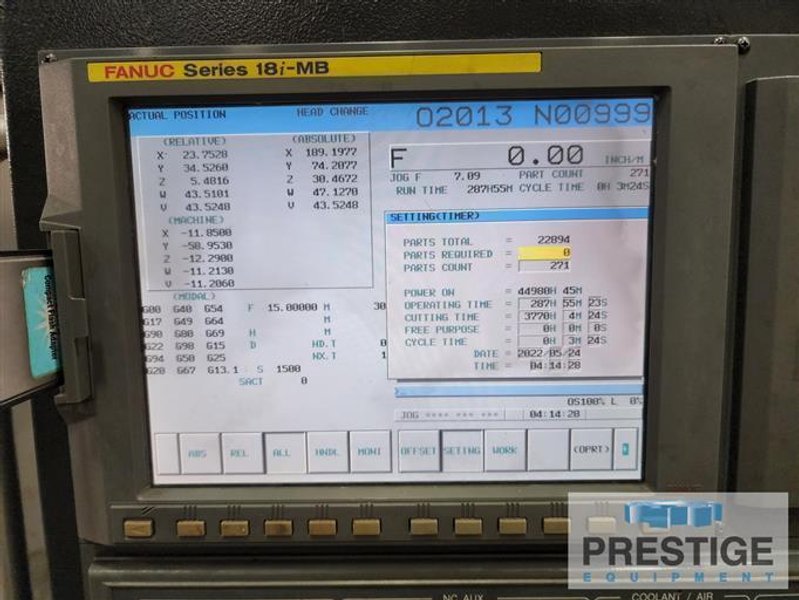 Doosan DCM 2740 Heavy Duty CNC Bridge Mill