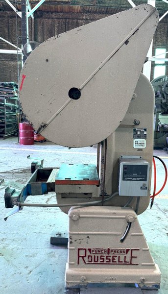25 Ton Rousselle O.B.I. Press No. 3, 2" Str, 10-3/4 SH, 14" x 20" Bed, 135 SPM