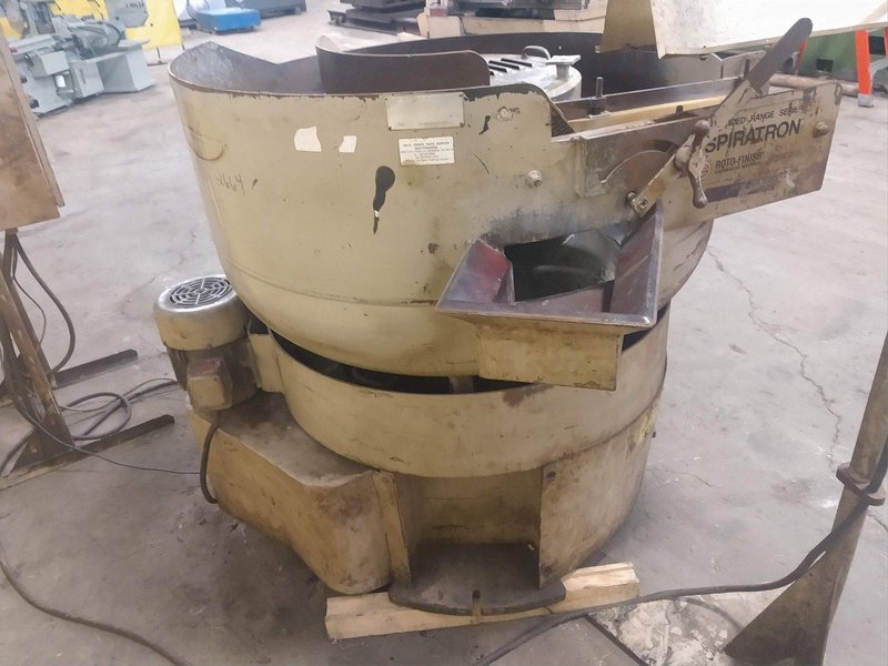 5 CUBIC FOOT ROTO-FINISH MODEL #ER-405D-00-A30 &quot;SPIRATRON&quot; VIBRATORY BOWL FINISHER: STOCK #13508