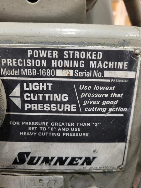 Sunnen Hone MBB-1680, Power Stroke, Lots of Tooling and Stones