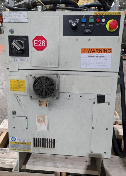 FANUC R-2000IB/210F + R30IB ROBOT ARM AND CONTROL CABINET USED