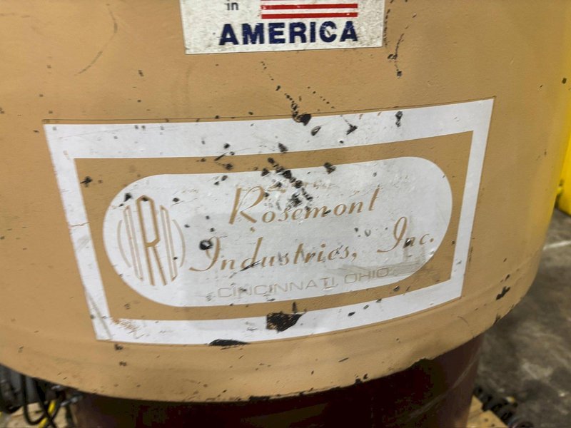 ROSEMONT MODEL #RF8-2.5W VIBRATORY DEBURRING MACHINE: YOBRO #24484