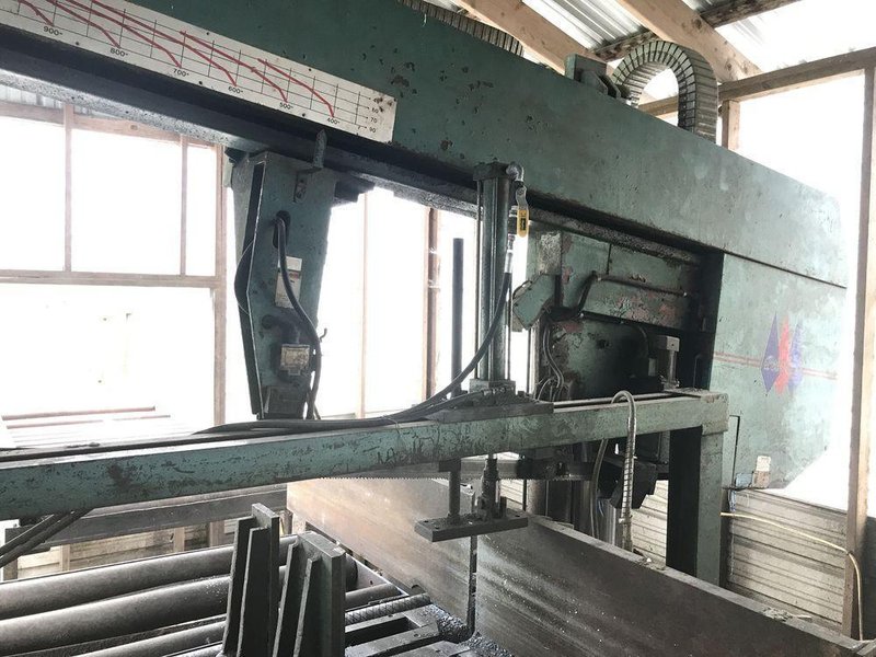 40" W X 20" H PEERLESS MODEL #SHB-4020S HORIZONTAL SEMI-AUTOMATIC BANDSAW: STOCK #20494