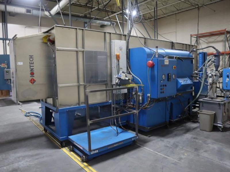 Parker Ionics GX7000M Automated Powder Coating Booth with 24" Wide x 48" High Windows and Top Chain Slot- Auction Item