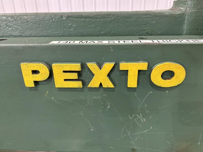4' X 10 GAUGE PEXTO MODEL #10-U-4B MECHANICAL POWER SHEAR: STOCK #21257