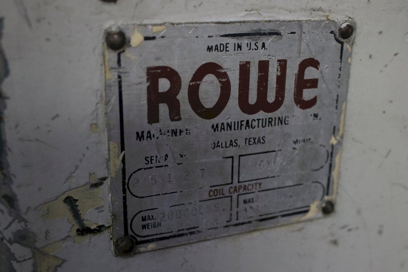 20,000 LBS ROWE COIL REEL &amp; COIL CAR: STOCK #75382