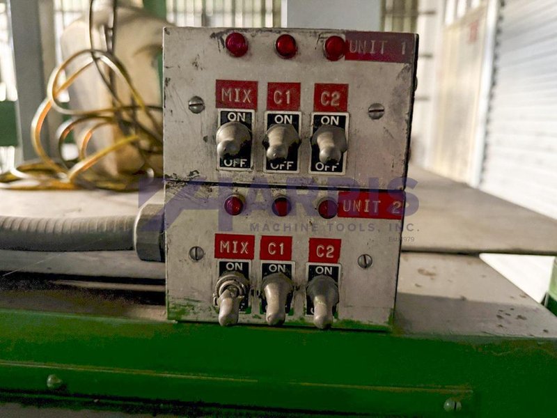 84&quot; SPITFIRE, MODEL 84PNLC, (4) PNEUMATIC HOLD DOWNS, CONDITIONING RINGS, VARIABLE SPEED TABLE, DRIP SYSTEM