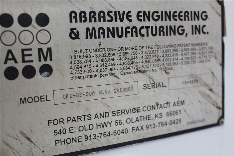 36" AEM BELT GRINDER AND DEBURRING MACHINE: STOCK #70463