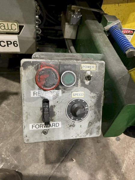 9,000 LB X 72" AWC ACCRA WIRE CONTROLS MODEL #F-400 HORIZONTAL PALLET TYPE COIL REEL UNCOILER: YOBRO #24941