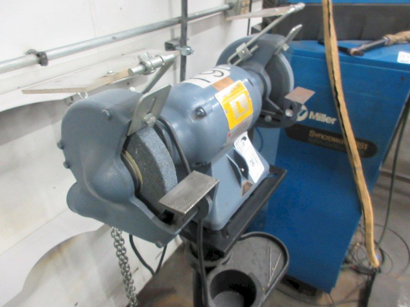 Baldor Double Ended Pedestal Grinder on Steel Stand- Auction Item