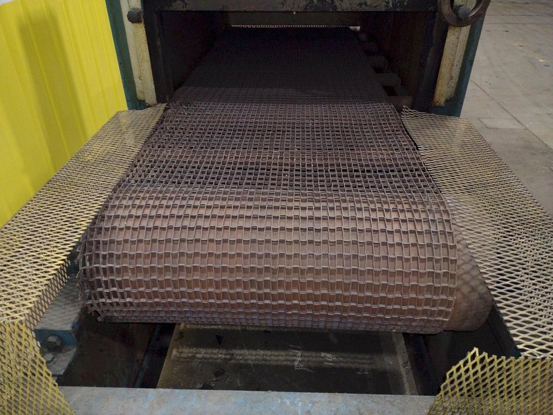 12&quot; x 33&quot; PASS-THROUGH WIRE MESH BELT TEMPER OVEN: STOCK #16262