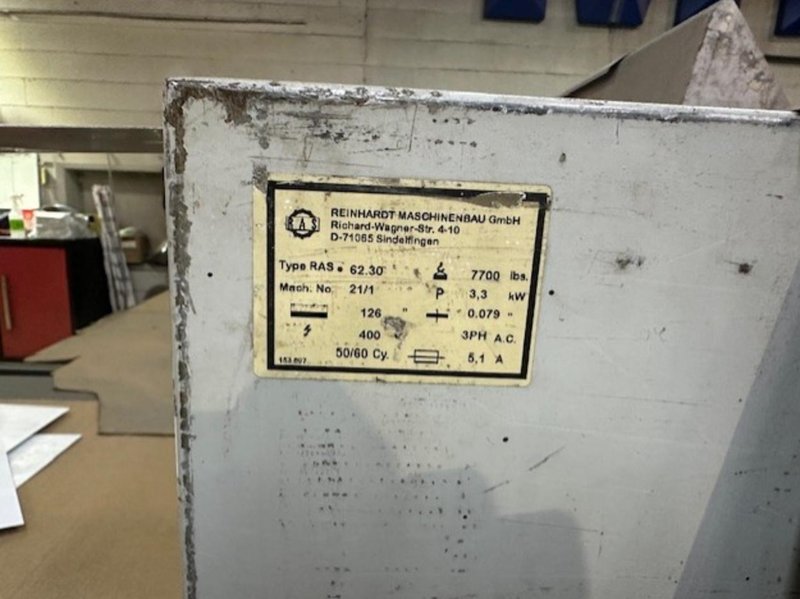 126" x 14 GAUGE RAS TURBOBEND PLUS MODEL #62.30 CNC FOLDER &amp; BENDER MACHINE W/ SYSTEM 5000 CONTROLS : YOBRO 24956