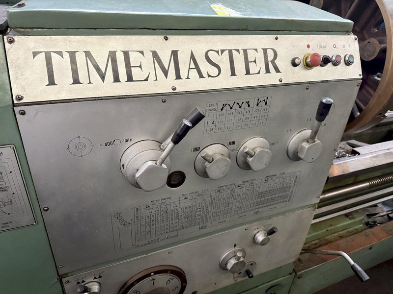 32/36&quot; x 120&quot; TIMEMASTER GAP BED ENGINE LATHE, 4&quot; SPINDLE HOLE: STOCK #23757