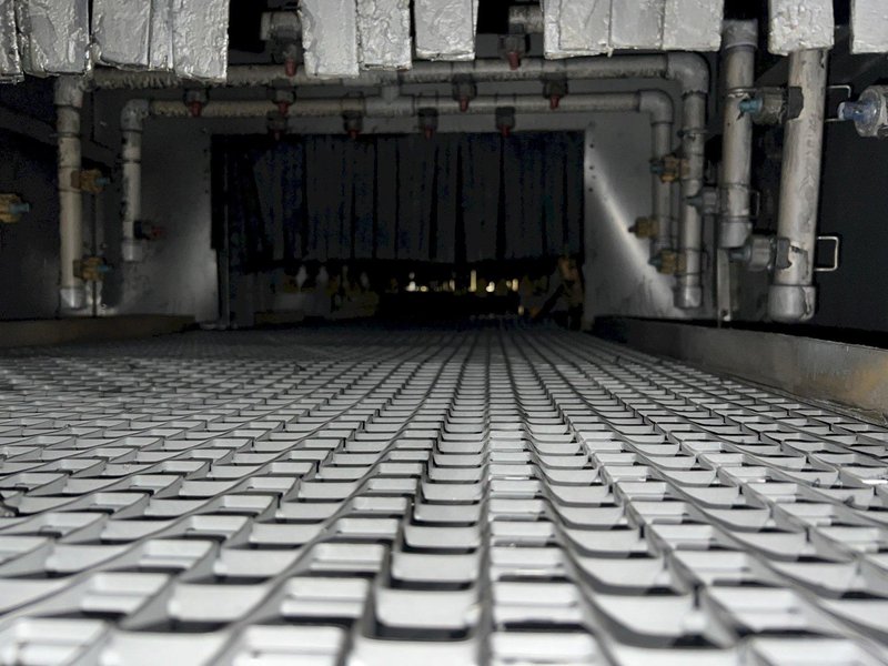 3 STAGE X 36&quot; X 18&quot; WALSH MODEL #AOE286 STEEL MESH-BELT PASS-THROUGH STAINLESS WASHER: STOCK #20166