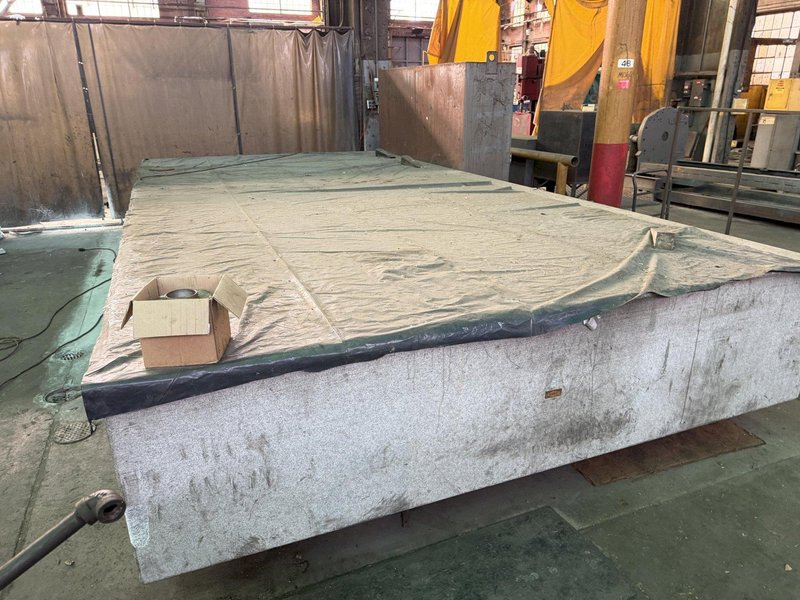 120" X 240" X 24" RAHN INSPECTION GRANITE SURFACE PLATE. STOCK # 0874626