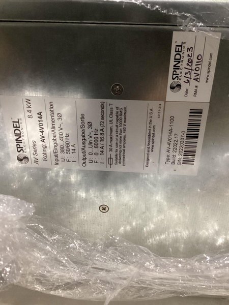 SPINDLE ELECTRONICS AV SERIES AC MOTOR DRIVE AV-4V014A-1100 NEW