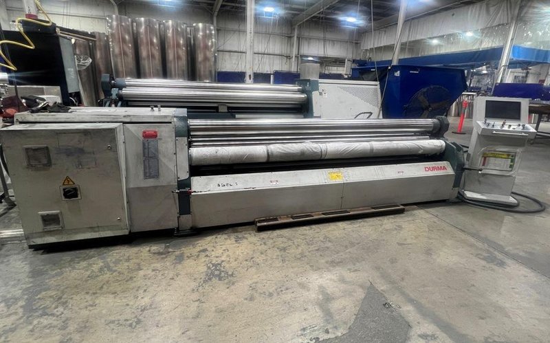 10' x 15"/64" DURMA MODEL HRB-4 3206 4-ROLL CNC PLATE ROLL