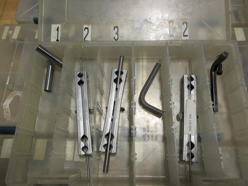 Gage Pins and Pin Holders,  Go/No-Go Pin Sets in Plano Plastic Divider Cases- Auction Item