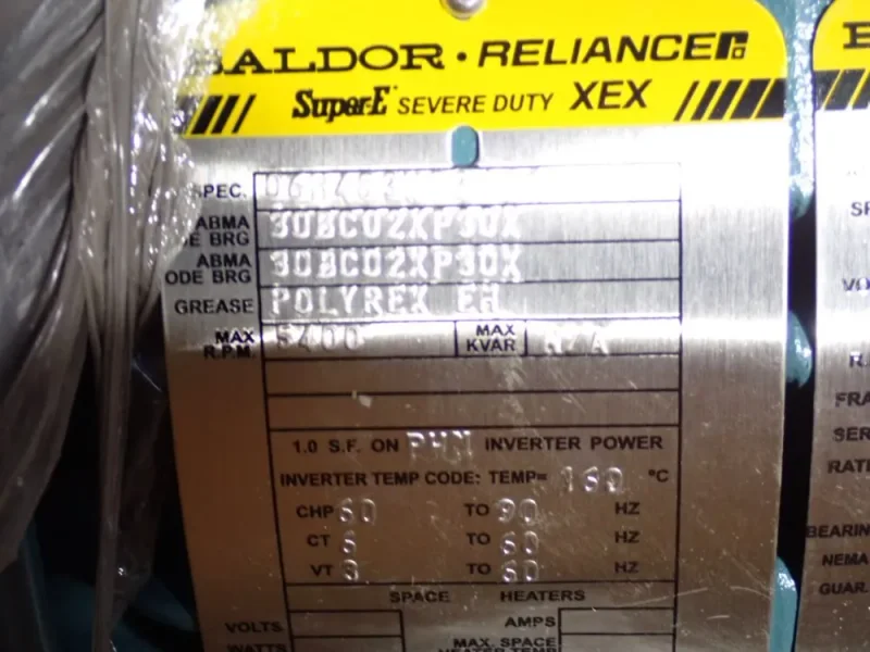 BALDOR 3 HP MOTOR  -  ECP3660T