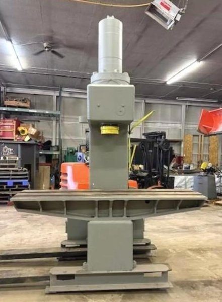 100 TON EITEL C-FRAME HYDRAULIC STRAIGHTENING PRESS. STOCK # 0436326