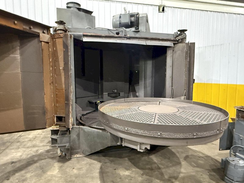 72" PANGBORN MODEL #6LK ROTOBLAST SWING OUT TABLE (2 TABLES)  SHOT BLAST MACHINE: STOCK #22783