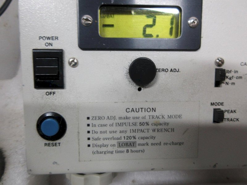 Hios Inc | HP-100 Digital Torque Meter with Adapter Cord in Carry Case- Auction Item