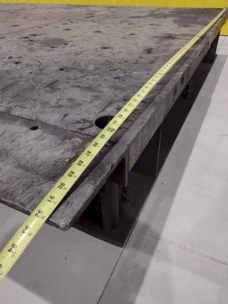 92&quot; X 120&quot; HEAVY DUTY STEEL SURFACE PLATE LAYOUT TABLE: STOCK #19730