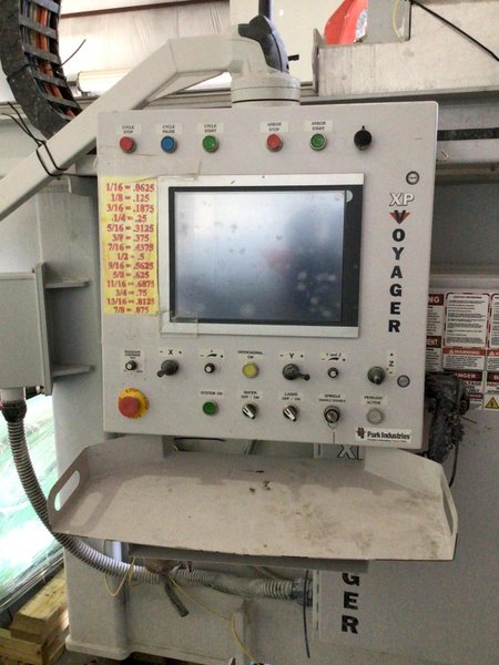 Park Industries VOYAGER XP 5-Axis CNC Bridge Saw, 2023 – 27 HP, Tilt Table, Stone Cutting Machine