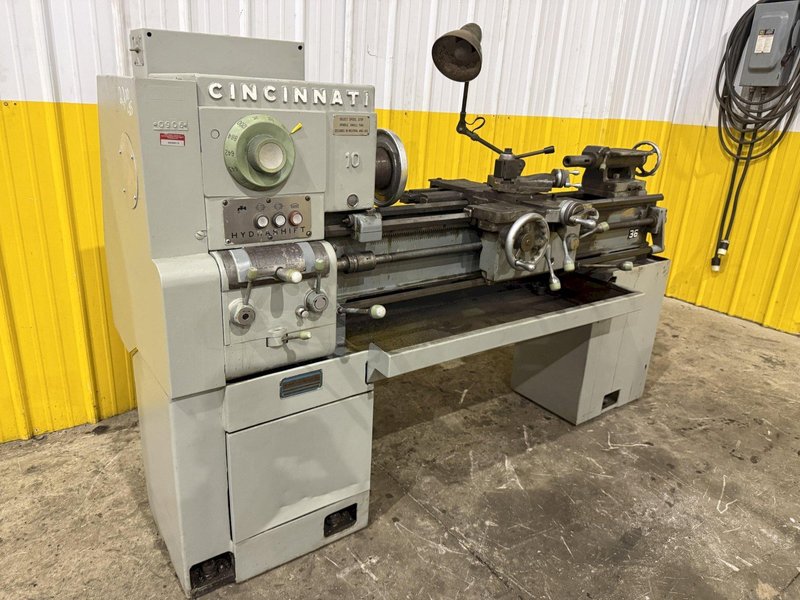 10" X 36" CINCINNATI MODEL #10-36 HYDRASHIFT ENGINE LATHE : YOBRO #25984