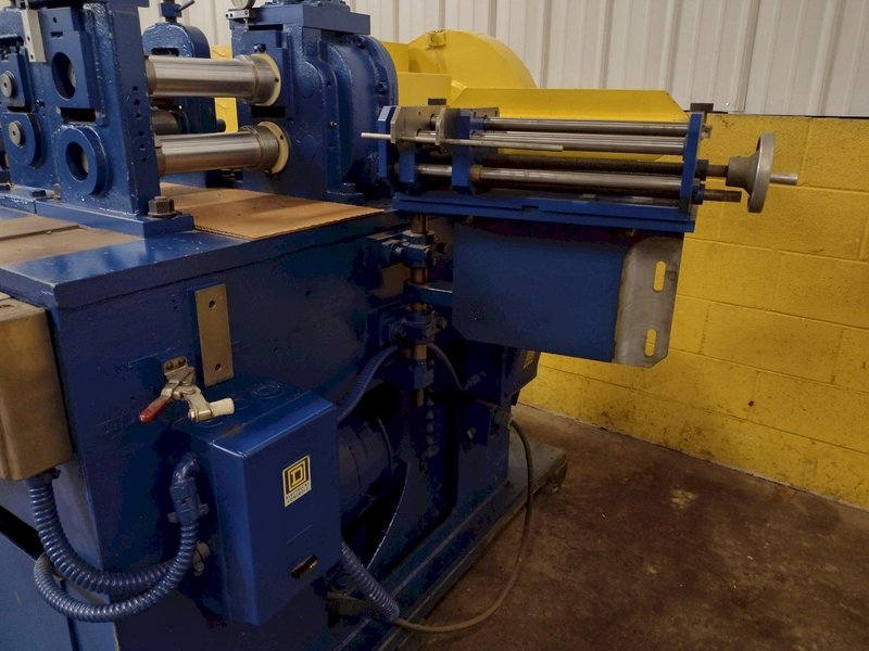 8&quot; WIDE TORRINGTON 2-5/8&quot; ARBOR PULL-THROUGH SLITTING LINE: STOCK #16505