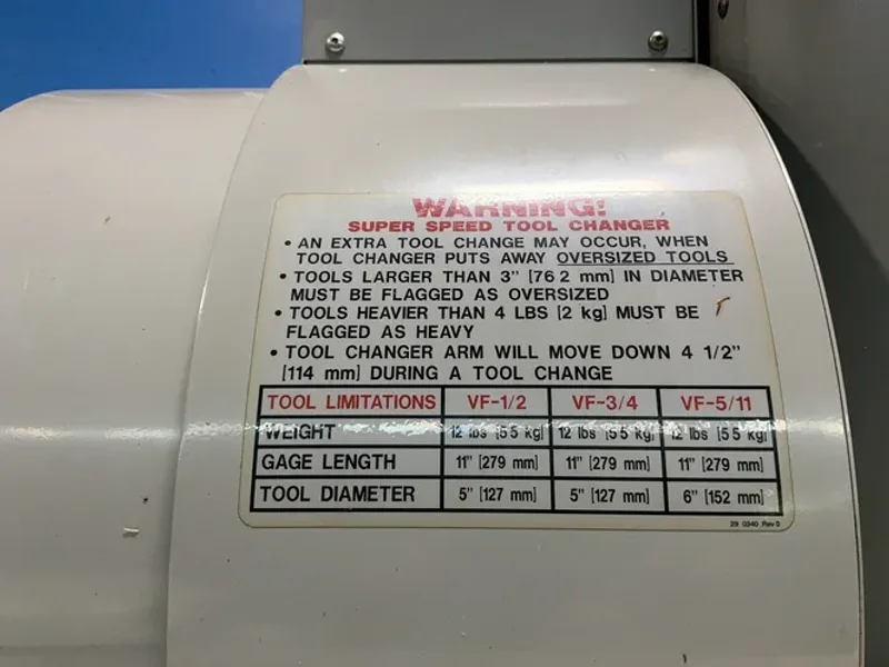 HAAS 14” X 36” CNC VMC  -  VF-2SS