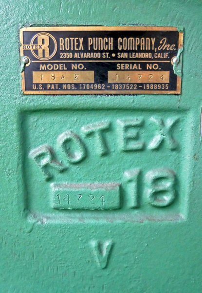 Rotex 18&quot; Hand Turret Rotary Punch, 18AK