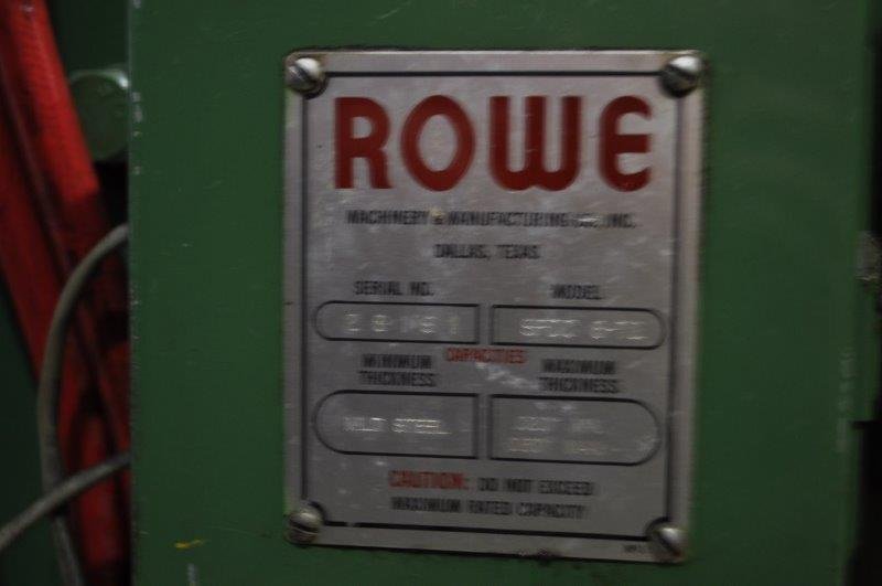 72" x .060" ROWE STRAIGHTENER