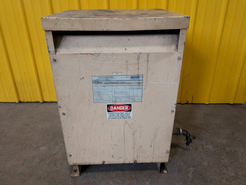 51 KVA POWERTRAN 460 TO 460Y/266 VOLT ELECTRIC TRANSFORMER: STOCK #10822