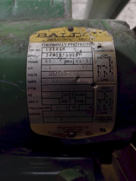 1/2 HP SWEED MODEL 400AC BANDING &amp; METAL SCRAP CHOPPER: STOCK #22472