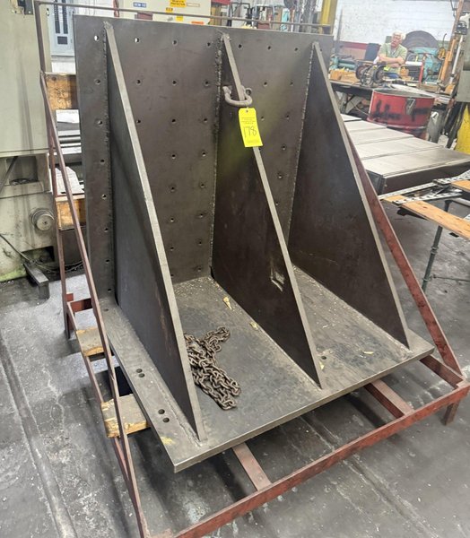 48" X 48" X 36" ANGLE PLATE &amp; METAL STAND. STOCK # 0544726